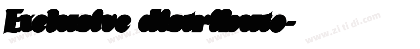Exclusive distributo字体转换